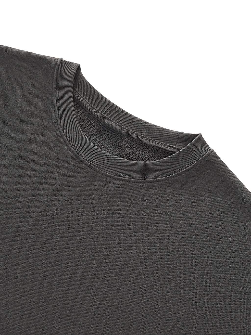 LISTEN UP SHOP - Boxy Half-Sleeve Raw-Edge T-Shirt